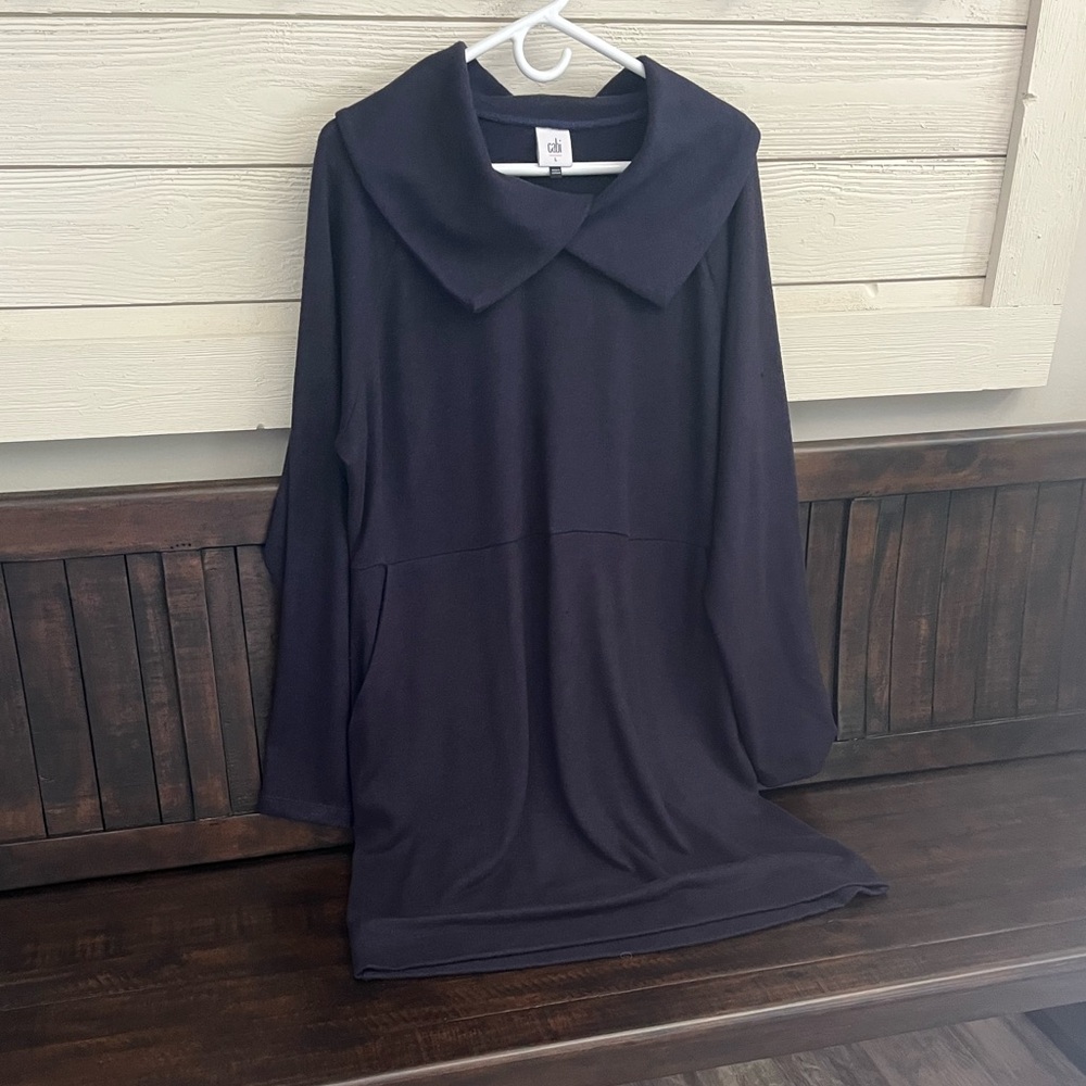 Cabi #4390 Classy Round Up Dress In Soft Knit Women’s Size: L - Picture 7 of 16